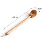 Brosse WC(2 pièces) Brosse de Toilette Tête de Brosse en Coco Naturel Bois de Caoutchouc Poignée Longe en Coton