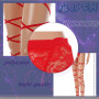 Flayem Femmes Sexy Chaussettes Jarretière pour Chaussettes Tissu en Maille Bas Bas élastique Les Jambes Le Paquet Collants Haute