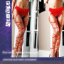 Flayem Femmes Sexy Chaussettes Jarretière pour Chaussettes Tissu en Maille Bas Bas élastique Les Jambes Le Paquet Collants Haute