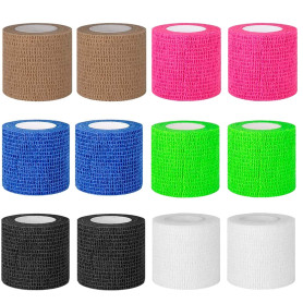 12 Rouleaux Bandage Autoadhésif Cohésifs