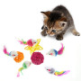 Airsun Lot de 10 jouets à fourrure Souris pour chat animal de compagnie