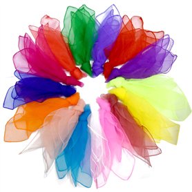 Kissral Lot de 15 foulards de jonglage pour enfants et tout-petits