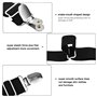 Netspower Attaches réglables pour draps, 4 pièces Tendeur élastique pour tendeur de Feuille Tendeur de Feuille avec Attaches mét