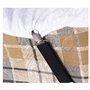 Netspower Attaches réglables pour draps, 4 pièces Tendeur élastique pour tendeur de Feuille Tendeur de Feuille avec Attaches mét