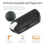 HCJYC Lot de 2 coques de protection souples en silicone pour Flipper Zero - Noir et blanc