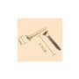 Lot de 100 mini attaches parisiennes rondes en métal pour scrapbooking Doré