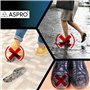 Aspro Lot de 100 couvre-chaussures standard - Protection jetable en Polyéthylène chloré - Imperméable - Protections de moquette 