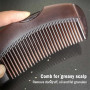 Peigne anti-pelliculaire à dents creuses pour massage du cuir chevelu et élimination des pellicules pour réduire les démangeaiso