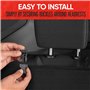 BDK AquaShield Housse de siège arrière de voiture en néoprène imperméable pour voitures, camions, camionnettes, SUV, protection 