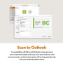Ambir nScan 690gt Scanner de Cartes Vertical Haute Vitesse avec Carte de Visite AmbirScan
