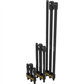 Jeu de 9 adaptateurs porte douille 3" 6" 12"= 7.5 15 et 30cm long