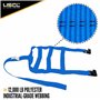 Lot de 2 sangles d'arrimage pour panier de remorquage de véhicule avec crochets plats Bleu Taille XL