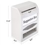 Amazon Basics Urne en ABS avec verrou, Clé, Opaque
