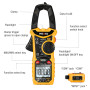 Pince Multimètre avec Rétro-éclairage pour Tension (AC/DC) 0-600A