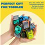 JOYIN Voiture Miniature de 18 pièces à Tirer vers l'arrière, Ensemble de véhicules de Course à Friction pour Les Tout-Petits, Le
