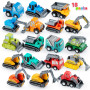 JOYIN Voiture Miniature de 18 pièces à Tirer vers l'arrière, Ensemble de véhicules de Course à Friction pour Les Tout-Petits, Le