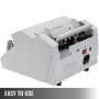 VEVOR Compteuse de Billets Professionnelle Euro, Détecteur de Faux Billets par UV MG Contrefacon, Vitesse >1000pcs/min, Compteus