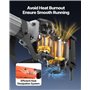 VEVOR Marteau de Démolition 2200 W Marteau-Piqueur 66 J 1350 BPM Marteau Perforateur avec 4 Burins Remplaçables Poignée Rotative