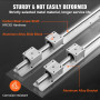 VEVOR Rail de Guidage Linéaire SBR16 1000 mm 2PCS Rails Linéaires 1000 mm 4PCS Blocs Roulement SBR16UU Kit Glissières à Roulemen