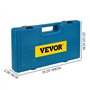 VEVOR Jeu de Douilles à Choc 1/2" 26PCs, Douilles à Impact Métriques Profondes 10-36 mm, 6 Pans en Acier Allié Cr-V, avec Mallet