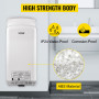 VEVOR Sèche-Mains Automatique 2000W Sèche Main Air Pulsé Électrique Commercial ABS Super Puissant Filtration HEPA 43℃ Moteur à B