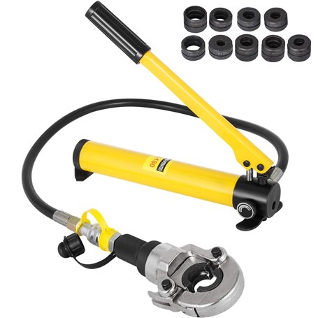 VEVOR Pince à Sertir Hydraulique Forme TH/V 12-28/16-32 Kit de Pince de Sertissage Multicouche Force de Pression 6 T Sertisseuse