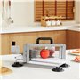 VEVOR Coupe-tomates Commerciale, Trancheuse à Tomates de 4,8 mm, Trancheur pour Tomates Robuste en Acier Inoxydable, avec Pieds 