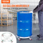 VEVOR Porte-Fût 250 L Chariot à Baril Capacité de Charge 454 kg Plateau Roulant avec 4 Roulettes Pivotantes Cadre Acier Socle Ro