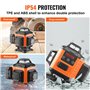 VEVOR Niveau Laser 30 m Niveau Laser 360° x 4 16 Lignes Croisées Verte Mode Autonivelant Manuel Longueur d'Onde Laser 520 nm ± 1