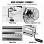 VEVOR Machine à Pâtes Manuelle Acier INOX Machine à Pâtes Fraîches Italiennes 9 Épaisseurs 0,3-3 mm Largeur 1,5/6,6 mm 3/45 mm M