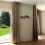 VEVOE Support Mural pour Armes à Feu, Porte-Fusils Horizontale et Crochets pour Fusils de Chasse, Rack à Fusils pour Armes Simpl