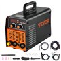 VEVOR Poste à Souder TIG MMA ARC 2 en 1 Soudeuse TIG-200C 200 A Machine à Souder Compacte Portable Inverter HF IGBT DC avec Écra
