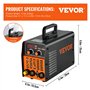 VEVOR Poste à Souder TIG MMA ARC 2 en 1 Soudeuse TIG-200C 200 A Machine à Souder Compacte Portable Inverter HF IGBT DC avec Écra