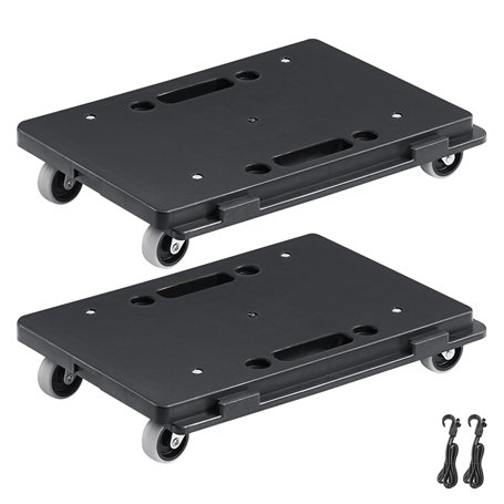 VEVOR Chariot de Déménagement 2PCS Déplace Meubles Capacité de Charge 227 kg Chacun avec 4 Roues Robustes Plateau Roulant de Man