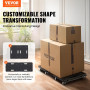 VEVOR Chariot de Déménagement 2PCS Déplace Meubles Capacité de Charge 227 kg Chacun avec 4 Roues Robustes Plateau Roulant de Man