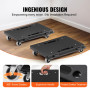 VEVOR Chariot de Déménagement 2PCS Déplace Meubles Capacité de Charge 227 kg Chacun avec 4 Roues Robustes Plateau Roulant de Man