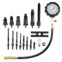VEVOR Testeur de Compression avec 18 Kits d’Adaptateurs Compressiomètre pour Moteurs Diesel Jauge de Compression 0-70 bars ou 0-