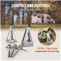 VEVOR Lot de 4 Chandelles de Stabilisation pour Caravane Stabilisateur pour Camping-car Charge 2,72 T Chacun Béquille pour Carav