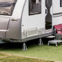 VEVOR Lot de 4 Chandelles de Stabilisation pour Caravane Stabilisateur pour Camping-car Charge 2,72 T Chacun Béquille pour Carav