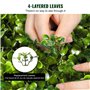 VEVOR Buis Topiaire Artificiel 91 cm Buis Artificiel Extérieur en Spirale 2 Fausses Plantes en PE 10 Feuilles Remplaçables avec 