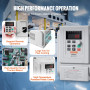 VEVOR Variateur de Fréquence 4 kW Convertisseur de Fréquence 5 CV 18 A 0-400 Hz VFD avec Entrée Monophasé Sortie Triphasé Régula