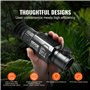 VEVOR Monoculaire Imagerie Thermique, Résolution 384 x 288, Imageur Thermique de Chasse, Caméra de Vision Étanche IP54 Zoom 1X-8