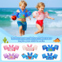 MoKo Gilet de Natation Ajustable pour Enfants de 20 à 50 lbs, Brassard de Natation à Double Usage, Flotteurs de Piscine avec Sif
