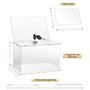Boite Transparente Lumineuse Détachable en Acrylique avec Serrure