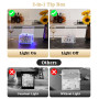 MoKo Boite a Suggestions, Boite Transparente Lumineuse Détachable en Acrylique avec Serrure, Boîte à Donation avec Serrure en Ac