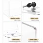 MoKo Boite a Suggestions, Boite Transparente Lumineuse Détachable en Acrylique avec Serrure, Boîte à Donation avec Serrure en Ac