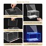 MoKo Boite a Suggestions, Boite Transparente Lumineuse Détachable en Acrylique avec Serrure, Boîte à Donation avec Serrure en Ac