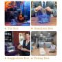 MoKo Boite a Suggestions, Boite Transparente Lumineuse Détachable en Acrylique avec Serrure, Boîte à Donation avec Serrure en Ac