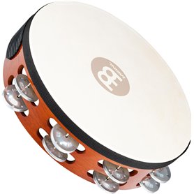 Meinl Tambourin avec peau et grelots en aluminium / Double rangée