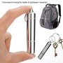 OOTSR Porte Cure-Dents Support Poche Boîte à Pilules Pilulier avec Porte-Clés Alliage D'aluminium Portable Imperméable étanche p